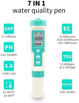 Wasserqualitätsmesser 7 in 1