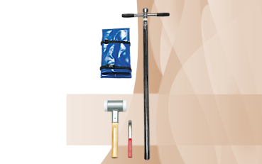 One-piece gouge auger set hard soils