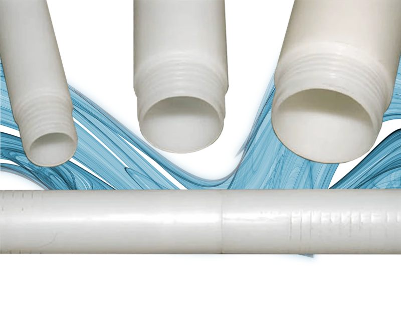 HDPE Rohr mit Gewindeanschluss