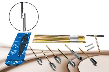 Hand auger set bayonet connection compact