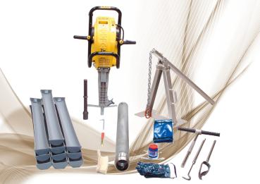 Soil column cylinder auger set