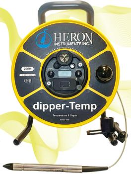 Temperatur- und Wasserstandsmesser