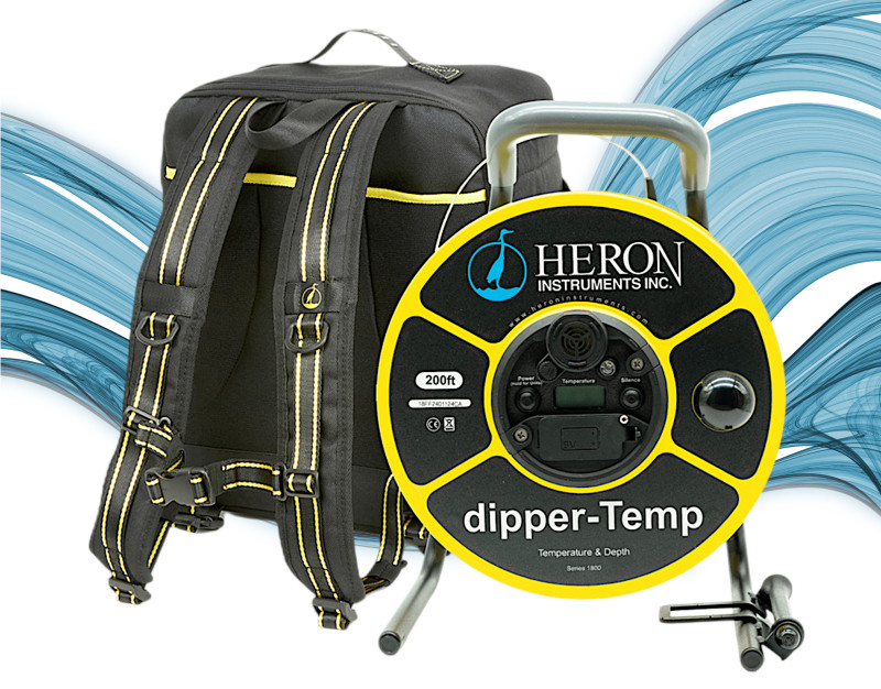 Temperatur- und Wasserstandsmesser