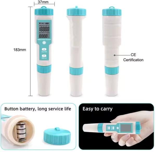 Water quality meter 7 in 1