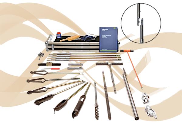 Hand auger set bayonet connection